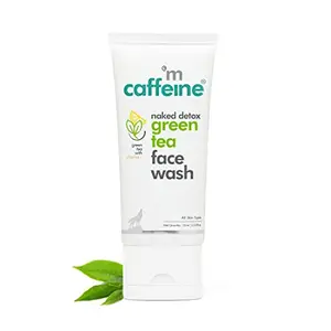 mCaffeine Vitamin C Face Wash for Women with Green Tea & Hyaluronic Acid | Oil Control Face Wash for Oily Skin Dull & Dry Skin | For Hot & Humid Conditions - 75ml