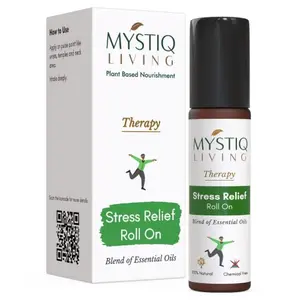 Mystiq Living Roll On for Instant from Calms the mind Aromatherapy | Blend of Essential Oils