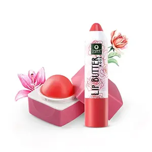 Organic Harvest k Lip Balm With Lip Butter Rose Combo of 100% Organic Lip Care for Dry & Chapped Lips | Paraben & Sulphate Free (k Lip Balm 10gm + Rose Lip Butter 4gm Combination Pack of 2)