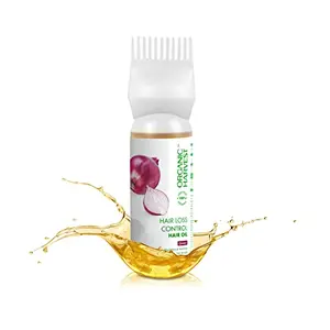 Organic Harvest Hair Control Hair Oil: Onion | Hair Oil For Hair Fall & Regrowth | Red Onion Oil For Hair Growth | 100% American Certified Organic | Sulphate and | 150ml