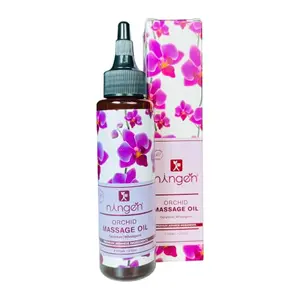 Ningen Orchid Massage Oil I Enriched with Geranium Wheatgerm I Dermatologically Tested I Relieve and Restore Youth I 100g Yellow