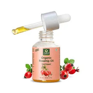 Organic Harvest Cold-Pressed Rosehip Seed Oil Collagen Production  Dullness & Hyper-pigmentation For Healthy Hair & Skin Luminosity | Unbleached | Sulphate - 30ML