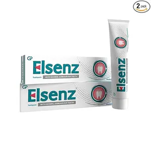 Elsenz Anti Cavity Toothpaste Pack of 2 | 70g per pack | Toothpaste for Tooth Decay, Enamel Repair and Improved Oral Health | Vegan