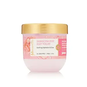 fabessentials Dana Rose Body Yogurt | infused with Shea Butter| Light& Fast-absorbing Moisturiser that Smoothens & Nourishes | gives Soothing Hydration & Glow - 200 gm