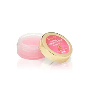 fabessentials Rose Petal Cocoa Butter Lip Butter | infused with Coconut Oil & Shea Butter | with 100% Edible Grade Flavour & No Artificial Fragrance | for Instant Light Lip Moisturisation - 5 gm
