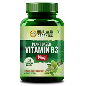 HIMALAYAN Organics Plant-Based Vitamin B3 | Supports Healthy Skin and 120 Caps.