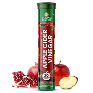 HIMALAYAN Organics Apple Cider Vinegar 20 Effervescent Tab. | Management & Health | 500mg | No Sugar