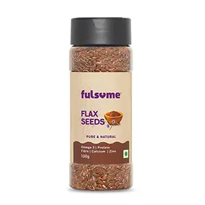 FULSOME - Raw Flax Seeds (100G - Sprinkler Jar) - 2 Units