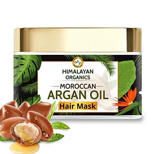HIMALAYAN Organics Moroccan Argan Oil Hair Fancy CoverWith Bhringraj | Controls Hairfall and Repairs Damaged Hair | Hair Thickening | Strengths Weak Hair - 200ml