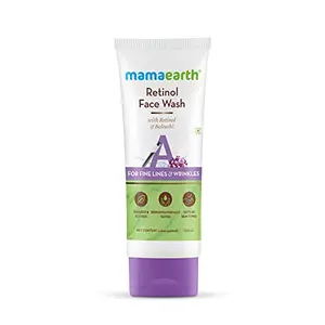 Mamaearth Retinol with Retinol & Bakuchi for Fine Lines and Wrinkles Face Wash (100 ml).