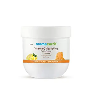 Mamaearth Vitamin C Nourishing Cold Winter Cream for Face & Body with Vitamin C & Honey for Illuminating Moisturization - 200g