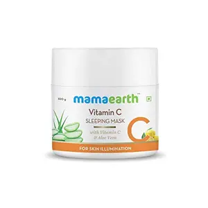 Mamaearth Vitamin C Sleeping Mask Night Cream For Women for Skin Illumination - 100 g