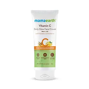 Mamaearth Vitamin C Daily Glow Face Cream With Vitamin C & Turmeric For Skin Illumination - 80 G