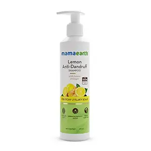 Mamaearth Lemon Anti-Dandruff Shampoo with Lemon & Ginger for Itchy & Flaky Scalp250 ml