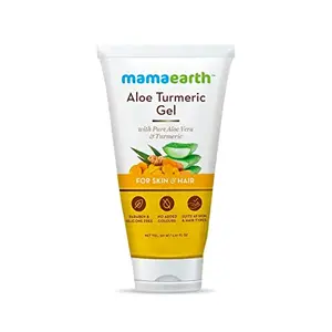 Mamaearth Aloe Turmeric Gel From 100% Pure Aloe Vera For Face Skin & Hair with Turmeric & Vitamin E (150 Ml)