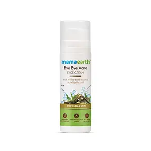 Mamaearth Bye Bye Face Cream For Acne Prone Skin with Willow Bark Extract & Salicylic Acid For Clear Skin - 30 g