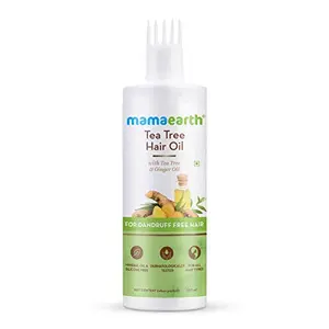 Mamaearth Tea Tree Anti Dandruff Hair Oil with Tea tree oil & Ginger for Dandruff-Free Hair - 250ml