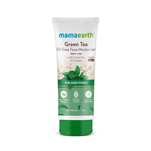 Mamaearth Green Tea Oil-Free Face Moisturizer with Green Tea & Collagen for Open Pores - 80 g