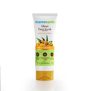 Mamaearth Ubtan Scrub For Face with Turmeric & Walnut for Tan Removal - 100g
