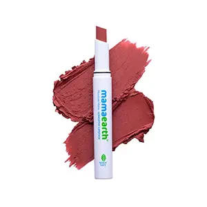 Mamaearth Moisture Matte Longstay Lipstick with Avocado Oil & Vitamin E for 12 Hour Long Stay-01 Carnation Nude - 2 g