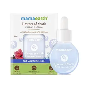 Mamaearth Flowers of Youth Essence Face Serum For Smooth Skin with Hyaluronic Acid & Hibiscus for Youthful Skin  30 ml