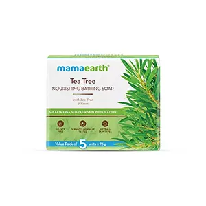Mamaearth Tea Tree Nourishing Bathing Soap With Tea Tree and Neem for Skin Purification (Tea Tree) 390 g
