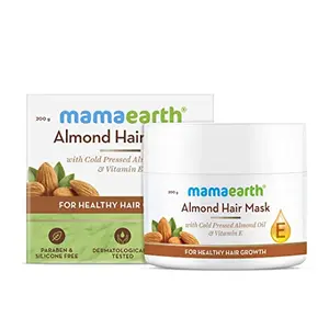 Mamaearth Almond Hair Mask For Smoothening Hair with Cold Pressed Almond Oil & Vitamin E for Healthy Hair Growth- 200 g