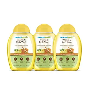 Mamaearth Vitamin C Body Wash with Vitamin C & Honey for Skin Illumination Combo (Pack of 3) - 300ml