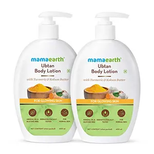 Mamaearth Ubtan Body Lotion - Pack of 2 (400 ml * 2)