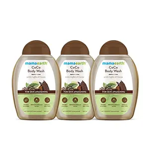 Mamaearth CoCo Body Wash With Coffee & Cocoa For Skin Awakening Combo (Pack of 3) 300 ml