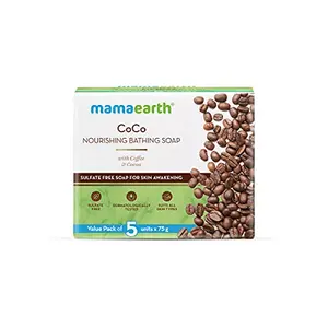 Mamaearth Coco Nourishing Bathing Soap With Coffee & Cocoa - 5X75G