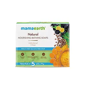 Mamaearth Natural Nourishing Bathing Soap - 5x75g