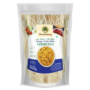 Nativefoodstore Millet Vermicelli - Vargu / Kodo Millet Vermicelli-200gms Vermicelli Semiya Sevaiya / Sevai / Semoi / Sewai / Sevian / Vermicelli