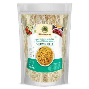 Nativefoodstore Millet Vermicelli - Samai / Little Millet Vermicelli - 200gms Vermicelli Semiya Sevaiya / Sevai / Semoi / Sewai / Sevian / Vermicelli