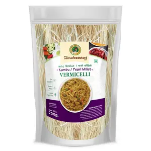 Nativefoodstore Millet Vermicelli - Kambu / Pearl Millet Vermicelli-200gms