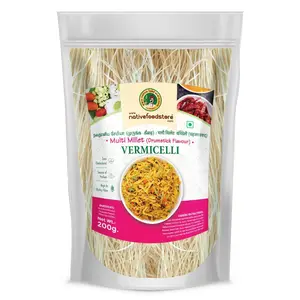 Nativefoodstore Millet Vermicelli - Multi Millet Vermicelli (Drumstick Flavour) - 200gms Vermicelli Semiya Sevaiya / Sevai / Semoi / Sewai / Sevian / Vermicelli