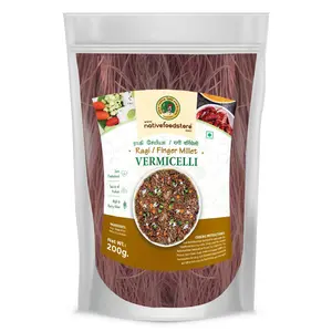 Nativefoodstore Millet Vermicelli - Ragi / Finger Millet Vermicelli-200gms