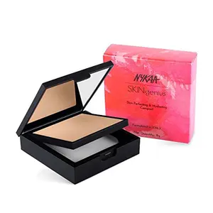 Nykaa SKINgenius Skin Perfecting and Hydrating Compact | 02 (Rose Beige)