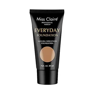 Miss Claire Professional Makeup Everyday Foundation Natural Weightless Foundation 30ml Cream (MT-04 Cinnamon)