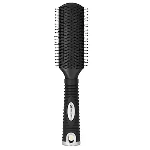 Miss Claire Flat Hair Brush With Hole Soft And Bristle For Smoothening Strianghtening Styling For Men And Women (V9810BT) (Black)