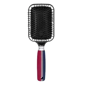 Miss Claire Paddle Hair Brush With Soft And Bristle For Smoothening Straightening Styling And Curling For Men And Women (Black) (P9978EVS)