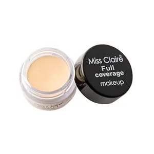 Miss Claire Cream Miss Claire Full Coverage Makeup + Concealer #2 Beige 6 grams Natural finish Beige 6 g