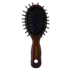 Miss Claire Paddle Hair Brush With Soft And Bristle For Smoothening Straightening Styling And Curling For Men And Women (Brown) (P79105F)