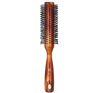 Miss Claire Round Hair Brush With Soft And Bristle For Smoothening Straightening Styling And Curling For Men And Women (Russet) (R6747TT)
