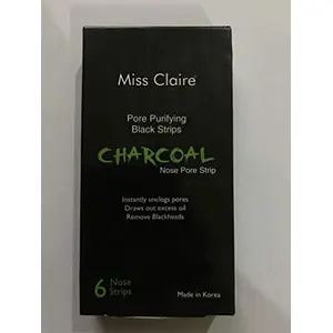 Miss Claire charcoal 6 Nose pore Strip black strip
