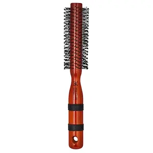 Miss Claire Wooden Round Hair Brush With Soft And Bristle For Smoothening Straightening Styling And Curling For Men And Women (Brown) (RA57248C)