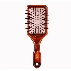 Miss Claire Paddle Hair Brush With Soft And Bristle For Smoothening Straightening Styling And Curling For Men And Women (Brown) (P69013TT)