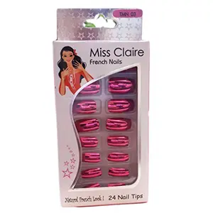 Miss Claire Miss Claire French Nails 24 Tmn03 (Ecp 15) White 1 Count
