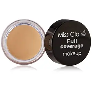 Miss Claire Cream Miss Claire Full Coverage Makeup + Concealer #4 Beige 6 grams Natural finish Beige 6 g