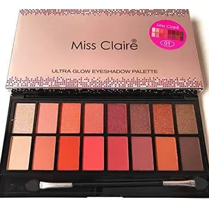 MISS CLAIRE Ultra Glow Eyeshadow Makeup Palette For Women & Girls Shade 01 ( ECP515 )
